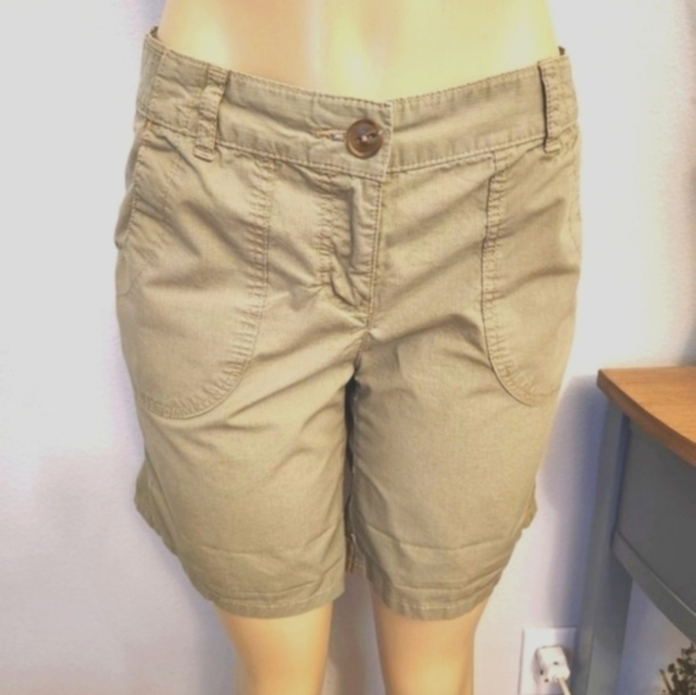 Tommy Hilfiger Beige Utility Bermuda Shorts